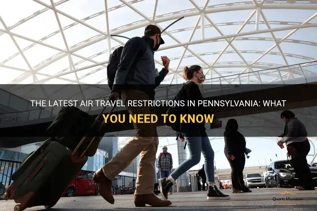 air travel restrictions pennsylvania