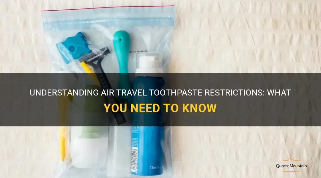 air travel toothpaste restrictions