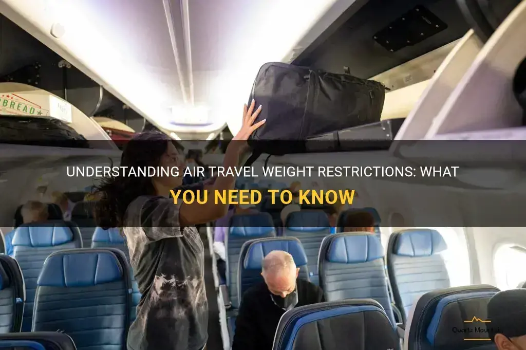air travel weight restrictions
