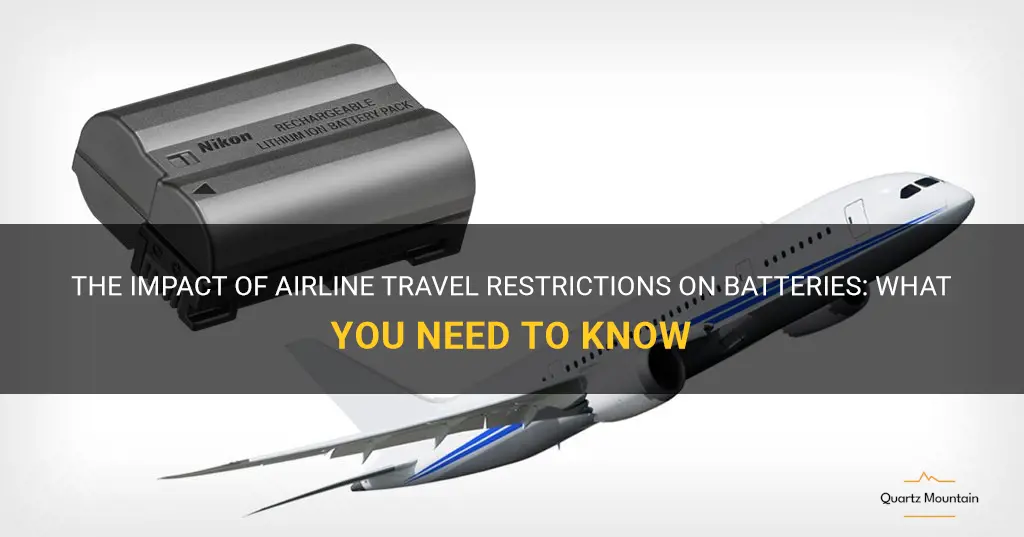 airline travel restrictions batteries