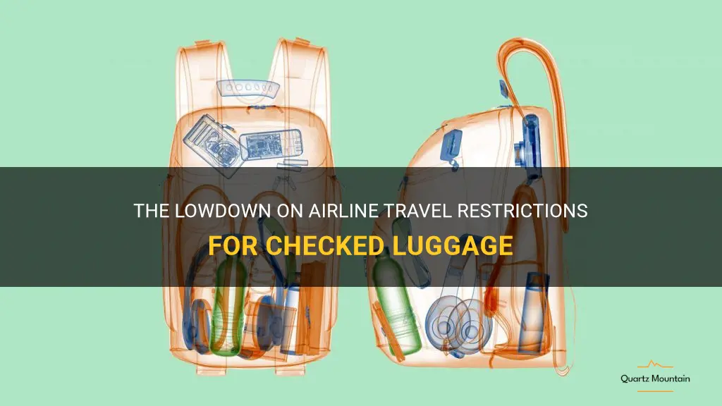 airline travel restrictions checked luggage