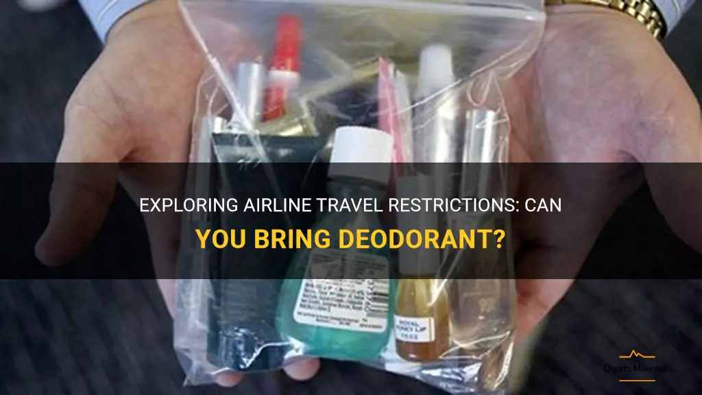 airline travel restrictions deodorant