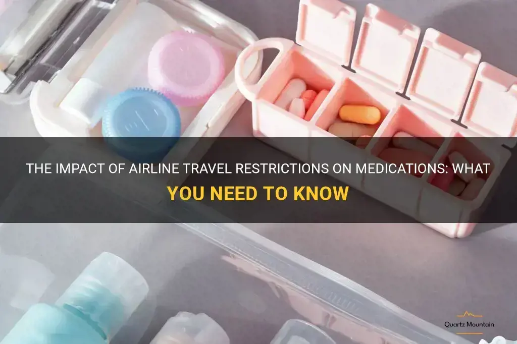 airline travel restrictions medications