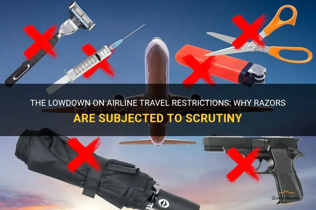 airline travel restrictions razors