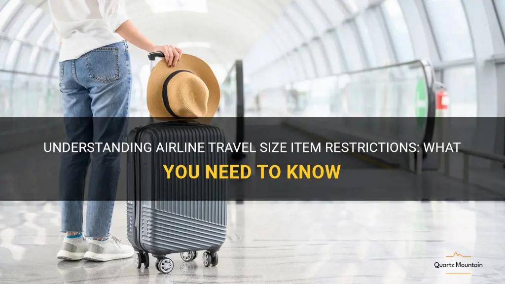 airline travel size item restrictions