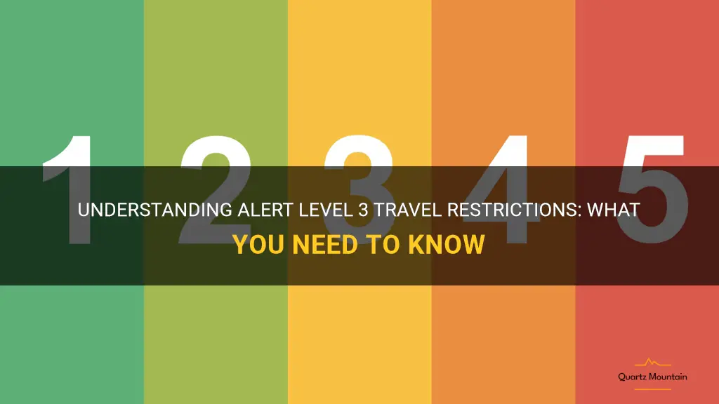 alert level 3 travel restrictions