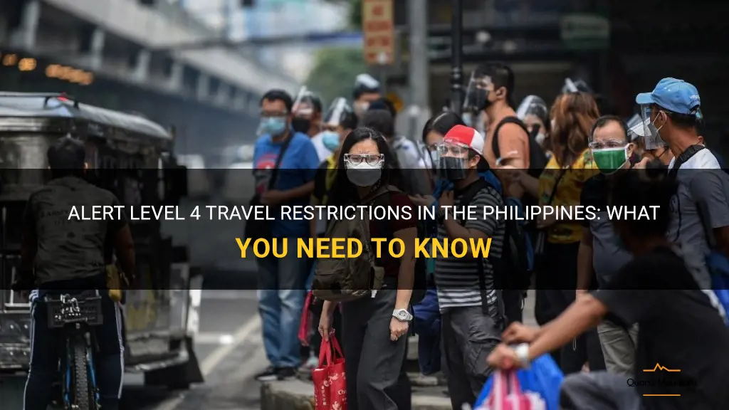 alert level 4 travel restrictions philippines