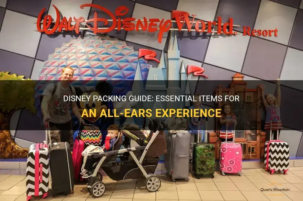allears what to pack disney