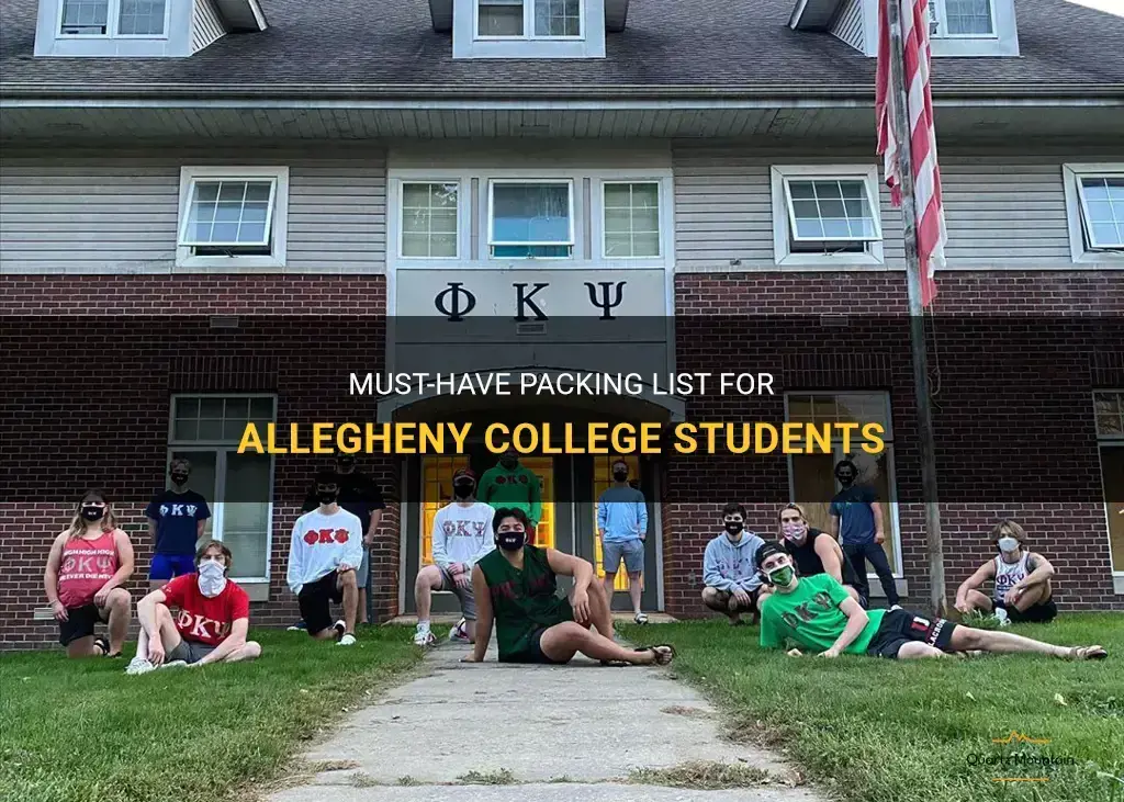 allegheny college what to pack