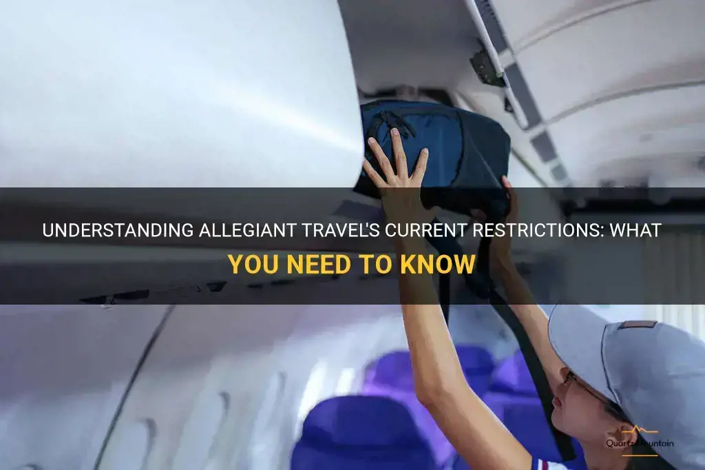 allegiant travel restrictions