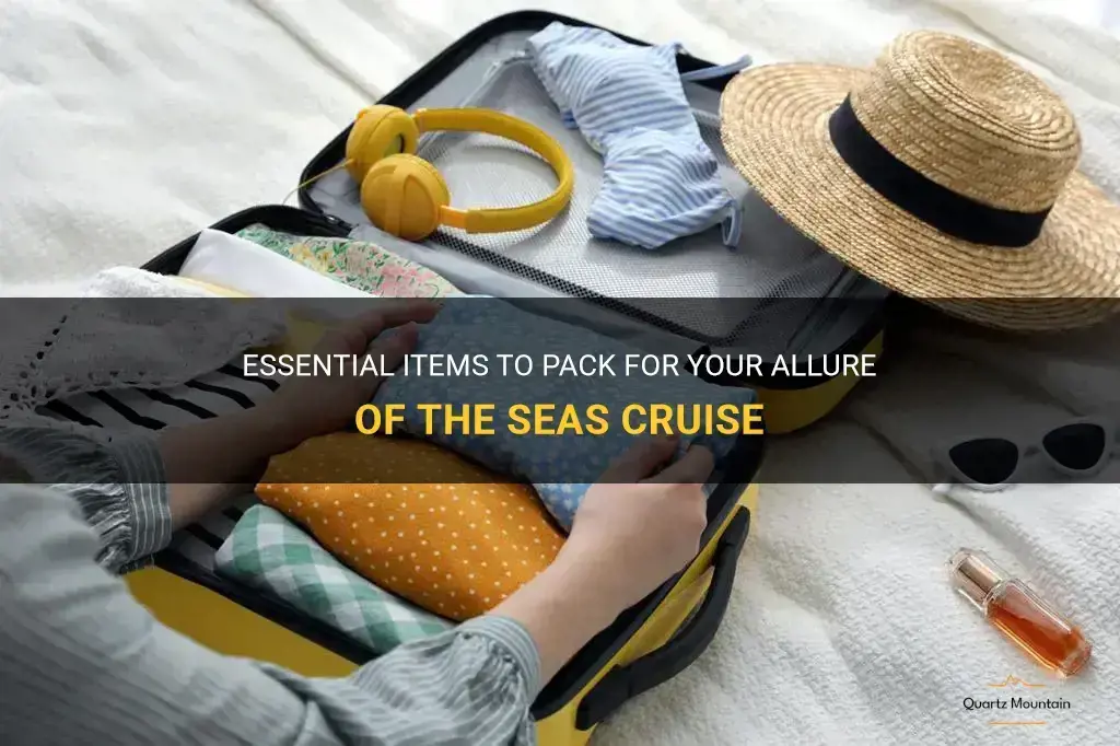 allure of the seas what to pack