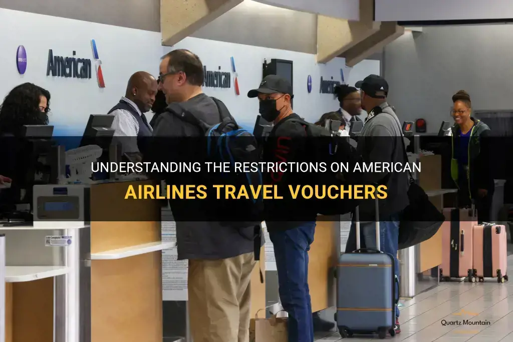 american airlines travel voucher restrictions