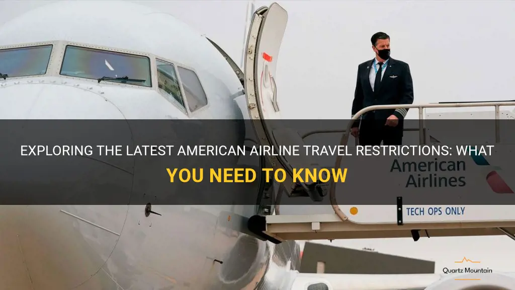 americn airline travel restrictions