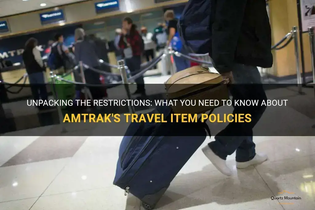 amtrak travel item restrictions