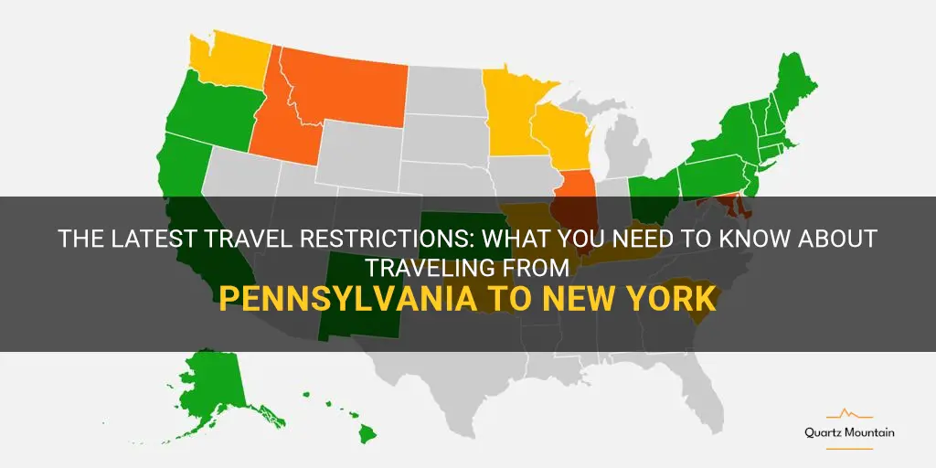any travel restrictions from pa to ny