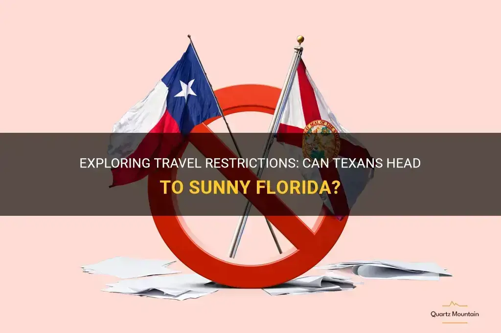any travel restrictions from texas to florida