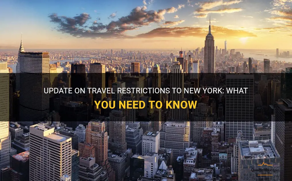 any travel restrictions to new york