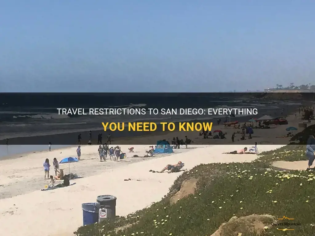 any travel restrictions to san diego
