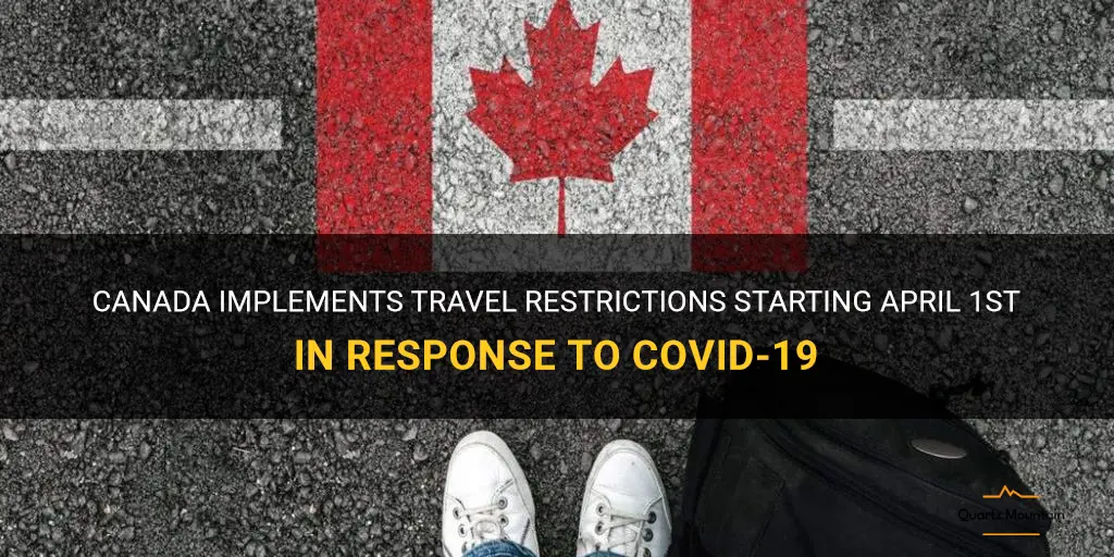 april 1 canada travel restrictions