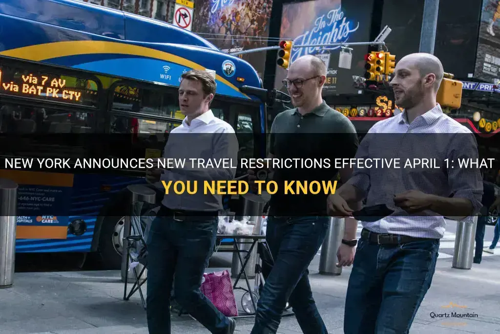 april 1 new york travel restrictions