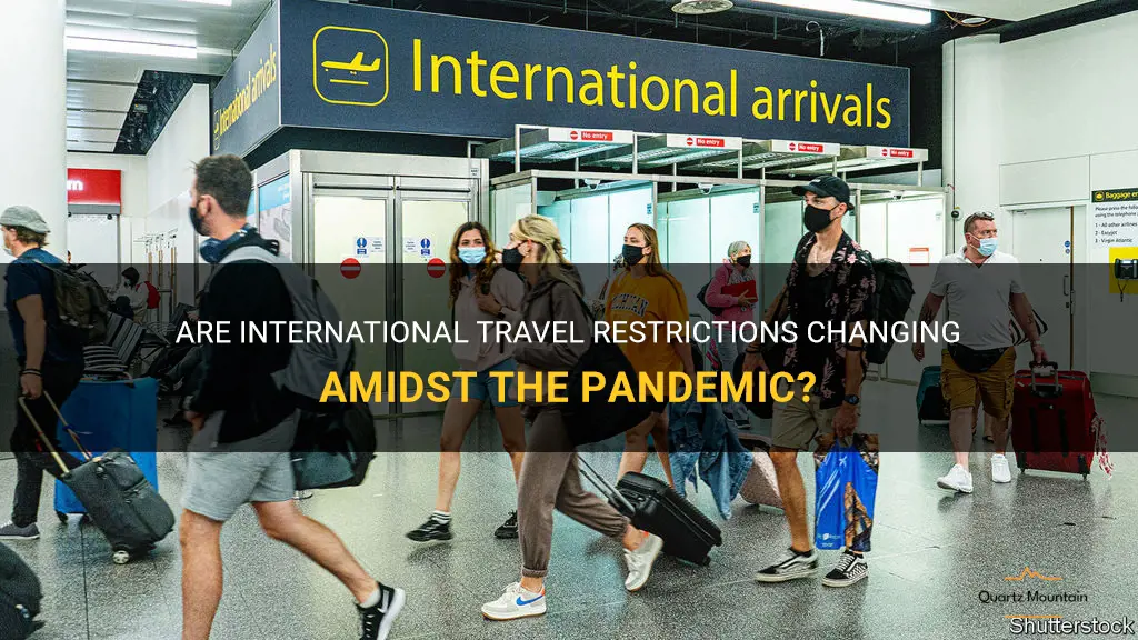 are international travel restrictions changing