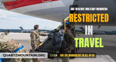 Travel Restrictions for Reserve Military Members: What You Need to Know