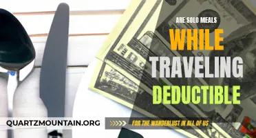 Is Solo Dining While Traveling Tax Deductible?
