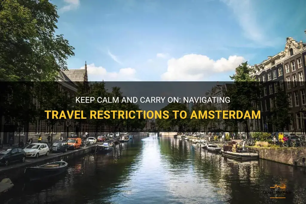 are there any travel restrictions to amsterdam