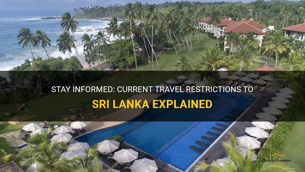 are there any travel restrictions to sri lanka