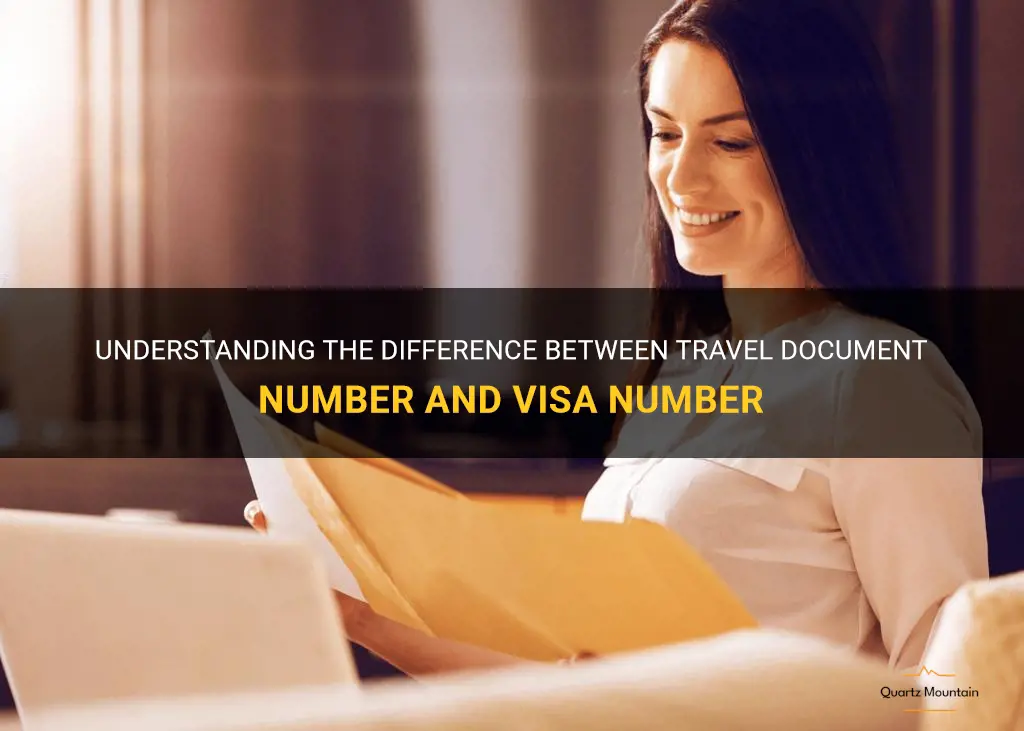 are travel document number and visa number same