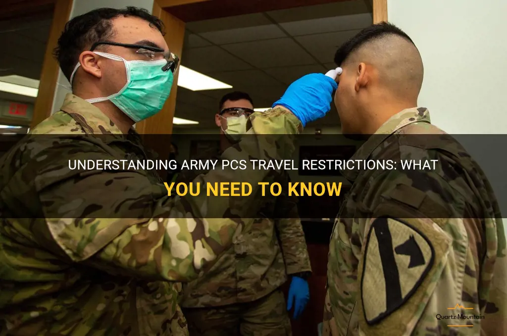 army pcs travel restrictions