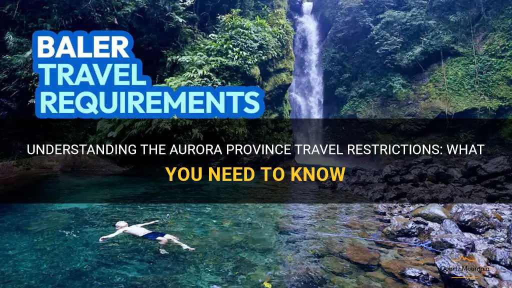 aurora province travel restrictions