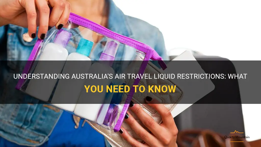 australia air travel liquid restrictions