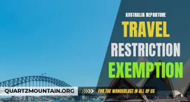 Understanding Australia's Departure Travel Restriction Exemption: What You Need to Know