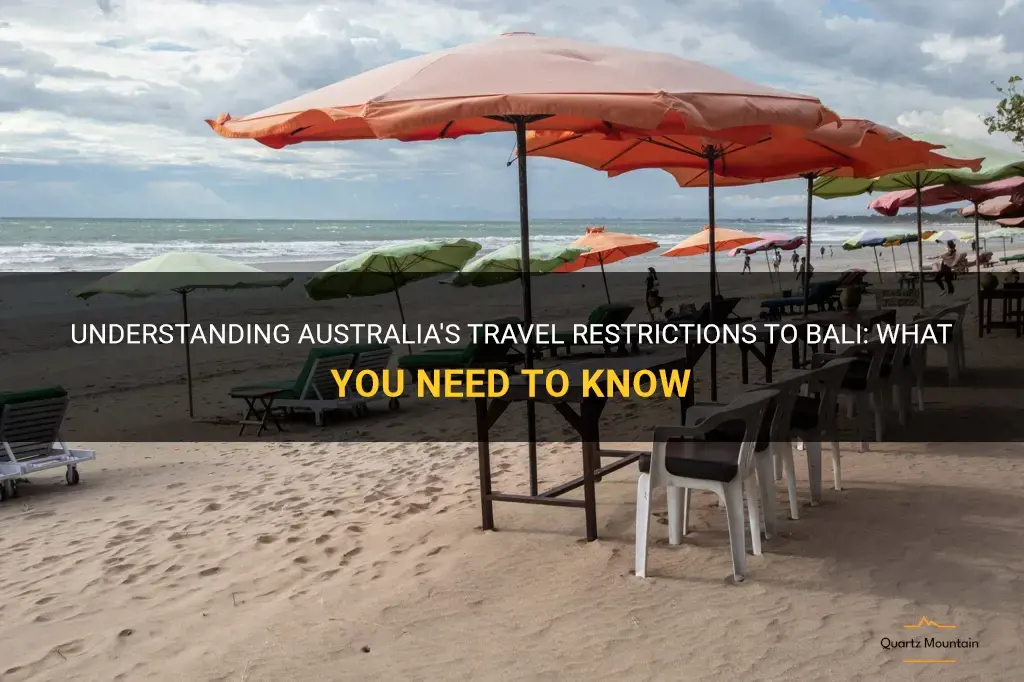 australia to bali travel restrictions