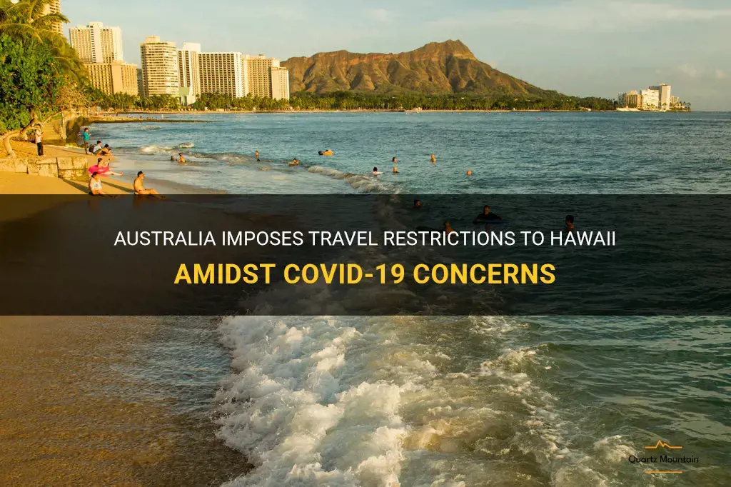 australia to hawaii travel restrictions