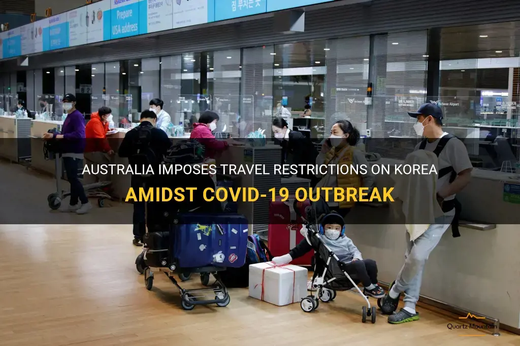australia travel restrictions korea