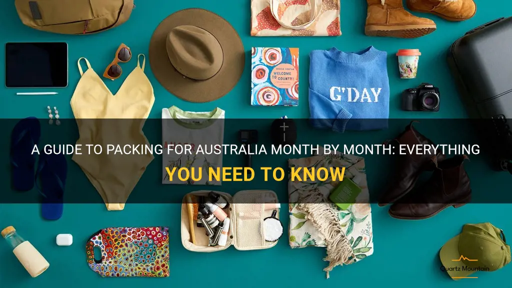 australia what to pack month by month