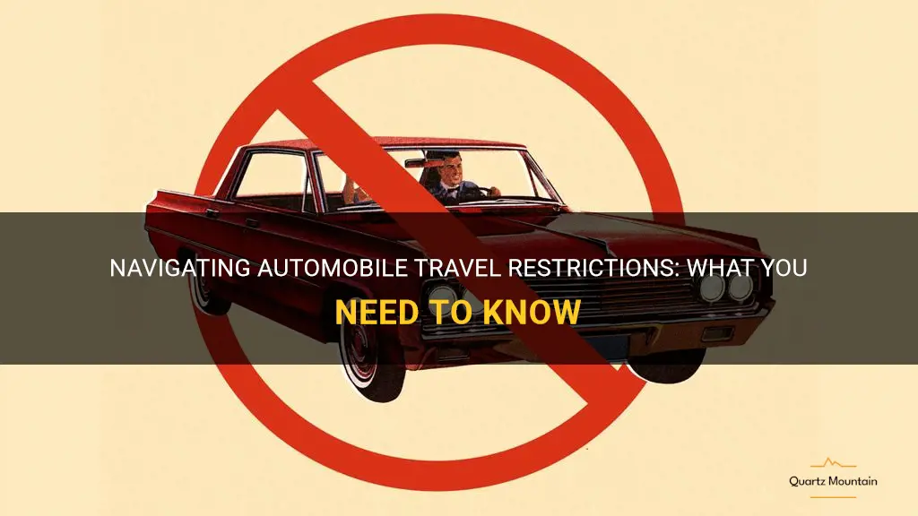 automobile travel restrictions