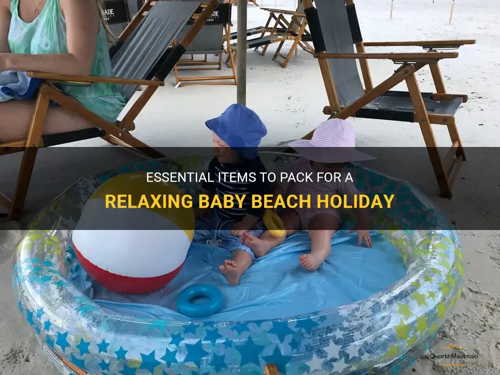 baby beach holiday what to pack