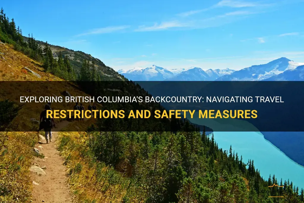 backcountry travel restrictions bc