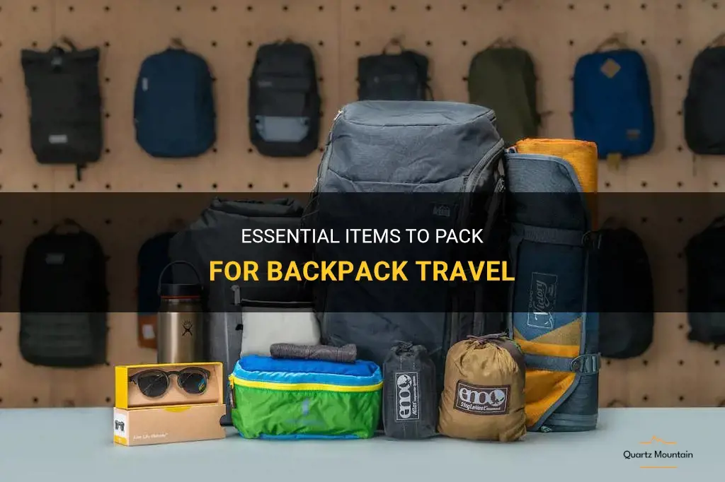 backpack travel what to pack