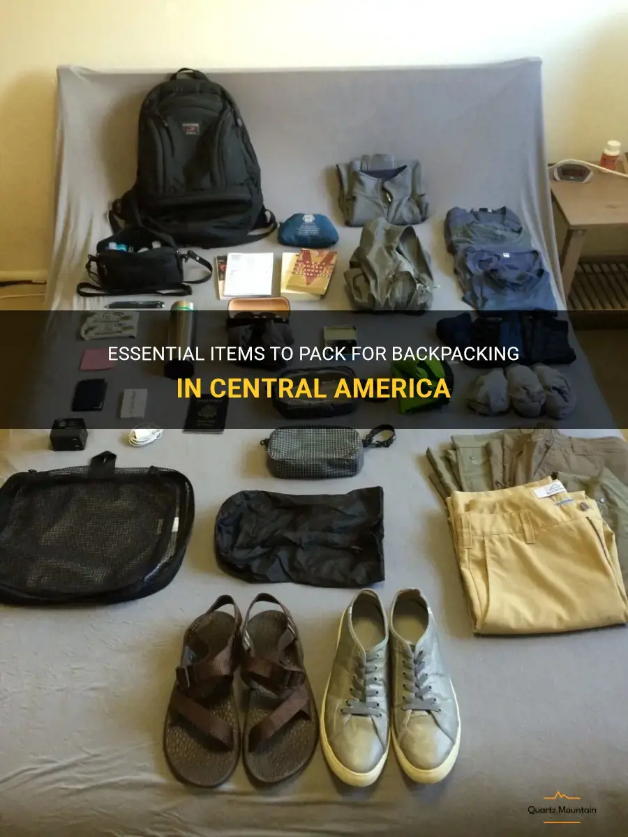 backpacking central america what to pack