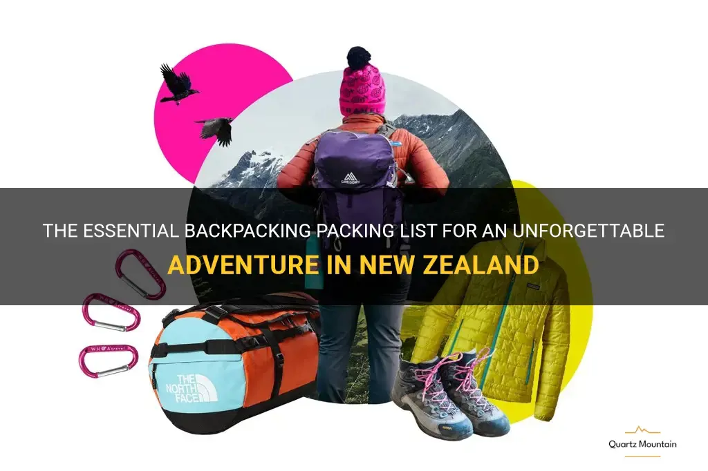 backpacking in new zealand what to pack