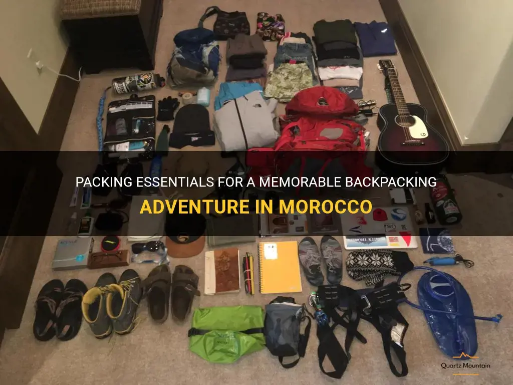 backpacking morocco what to pack