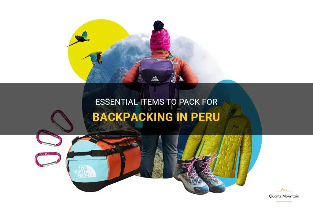 backpacking peru what to pack