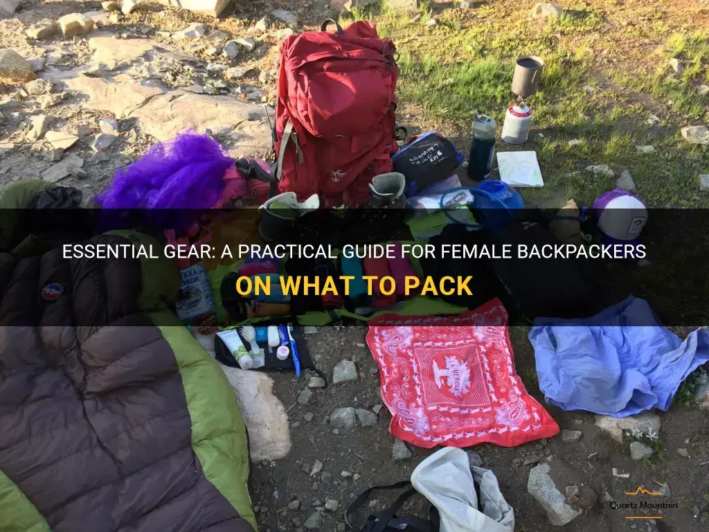backpacking what to pack female