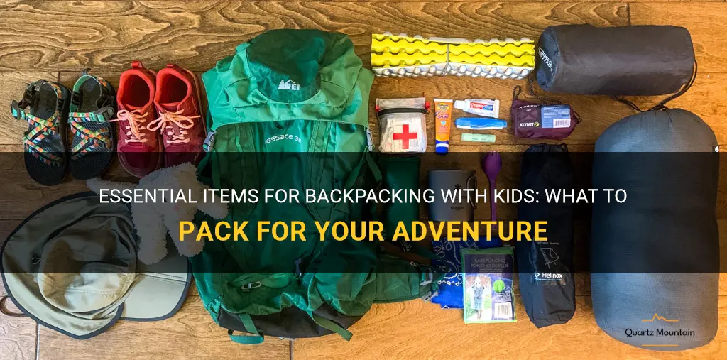 backpacking with kids what to pack