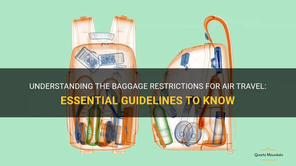 baggage restrictions for air travel