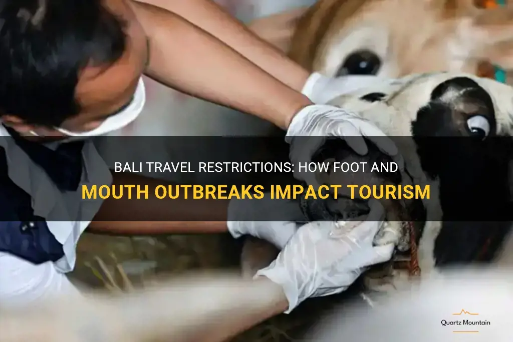 bali travel restrictions foot and mouth